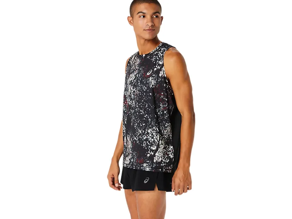 ASICS ALL OVER PRINT SINGLET-Men T-Shirts & Tops|Semi-Annual Sale