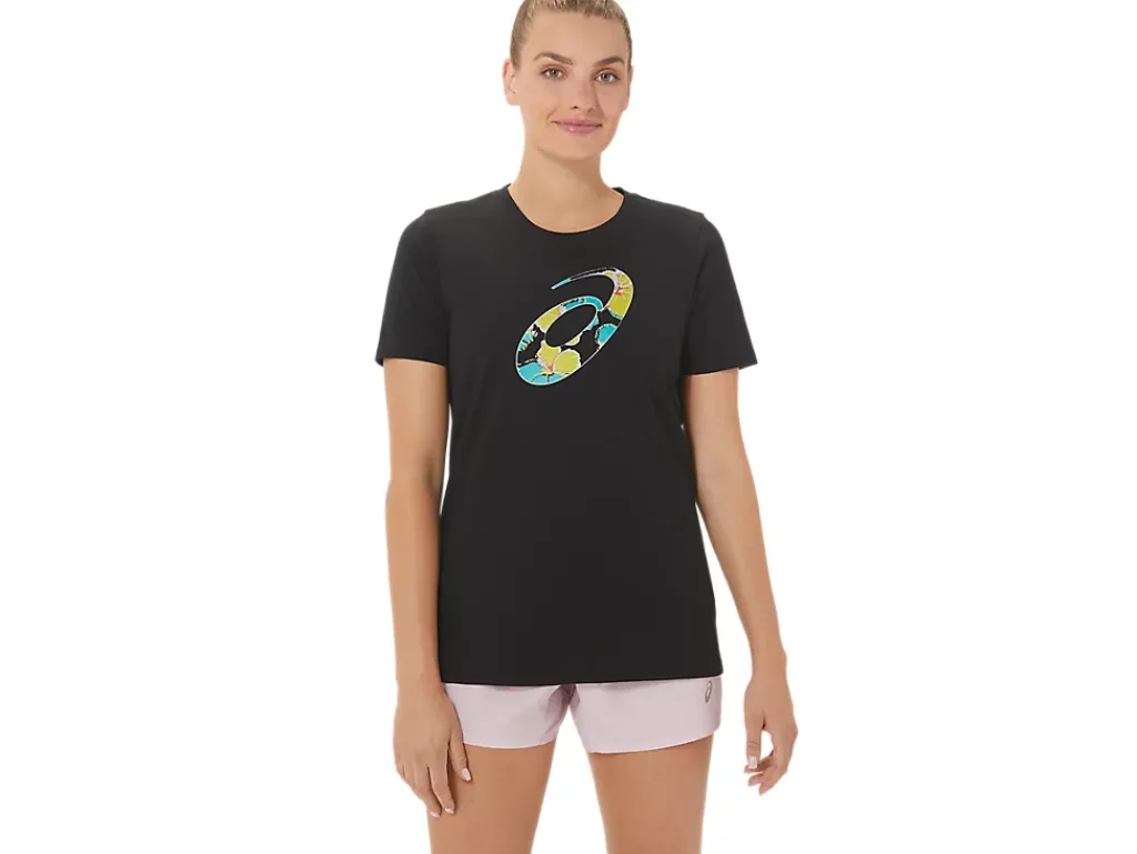 ASICS HIBISCUS SPIRAL A CREW-Women Extended Sizes|T-Shirts & Tops