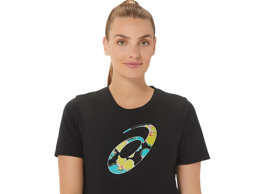 ASICS HIBISCUS SPIRAL A CREW-Women Extended Sizes|T-Shirts & Tops