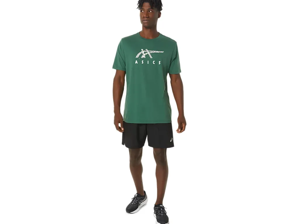ASICS HOLIDAY LIGHTS LOGO CREW-Women T-Shirts & Tops|Extended Sizes