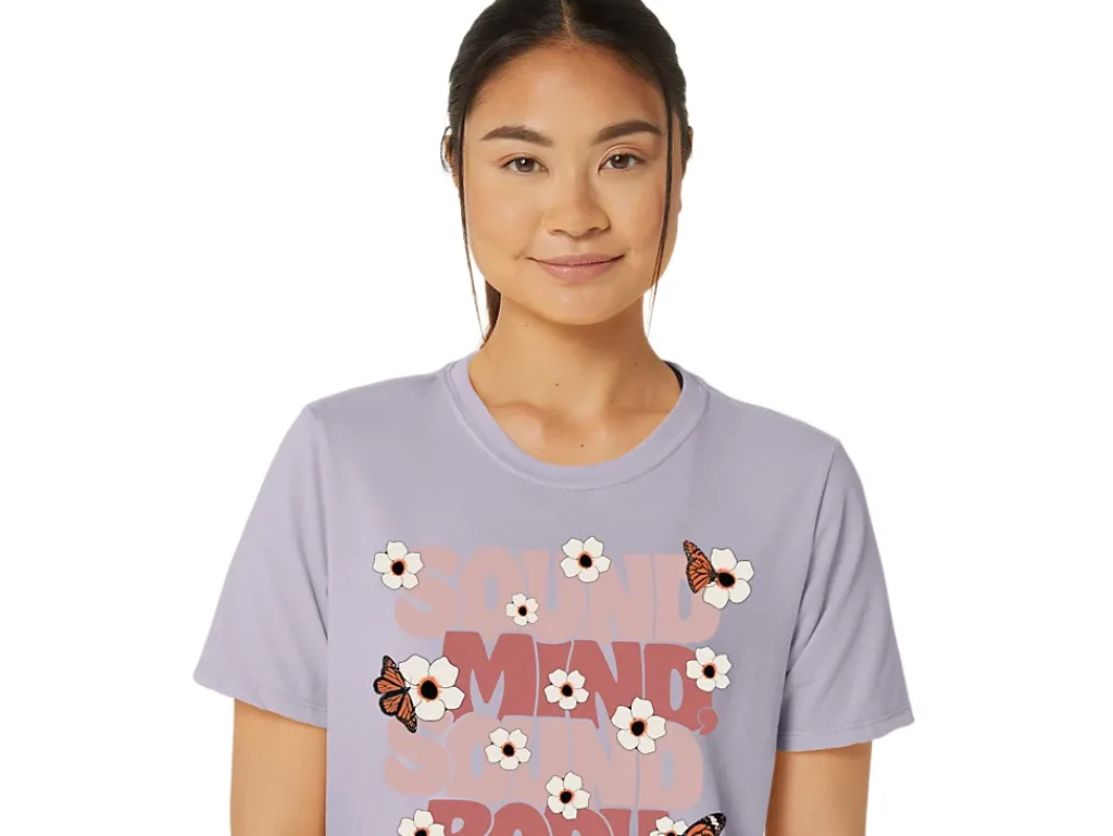 ASICS MONARCH SLOGAN CREW-Women T-Shirts & Tops