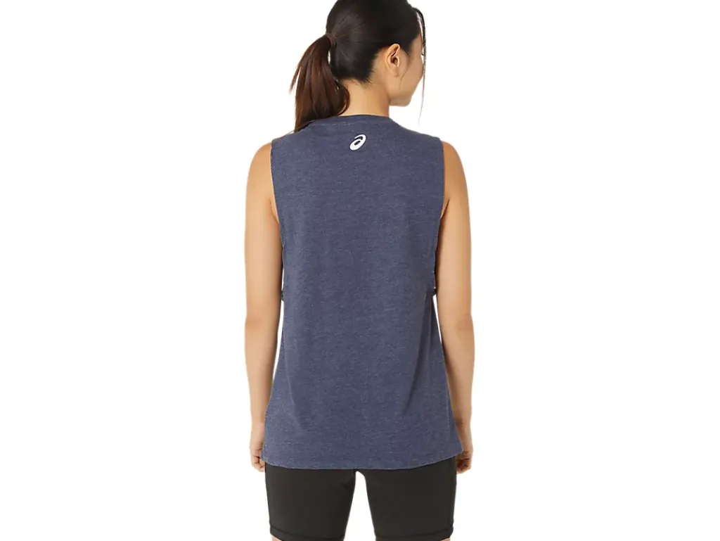 ASICS NYC CITYSCAPE RUN MUSCLE TEE-Women Extended Sizes|T-Shirts & Tops
