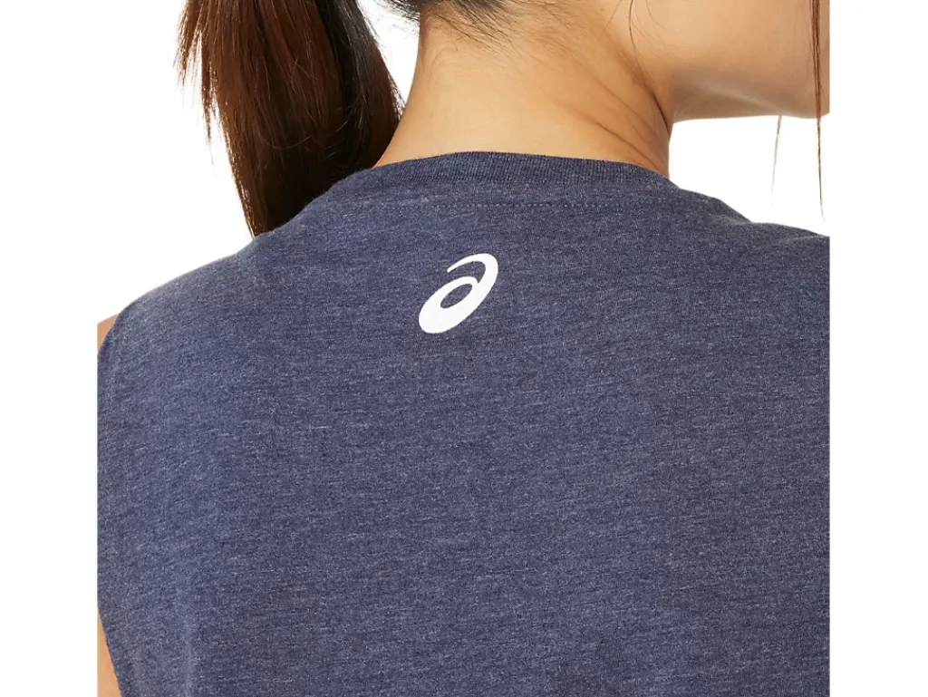 ASICS NYC CITYSCAPE RUN MUSCLE TEE-Women Extended Sizes|T-Shirts & Tops