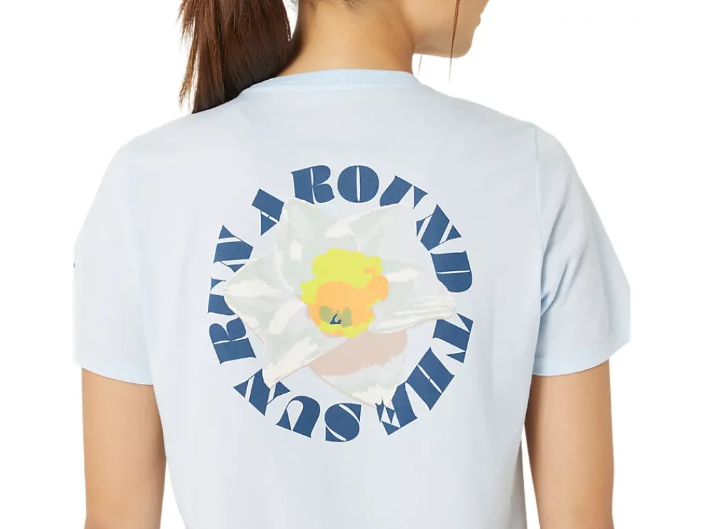 ASICS RUN IN DAFFODILL TEE-Women Extended Sizes|T-Shirts & Tops