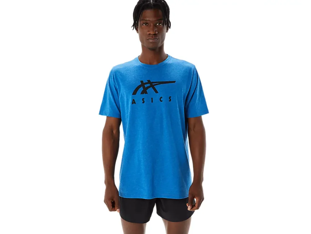 ASICS STRIPE SHORT SLEEVE TEE-Women T-Shirts & Tops|Extended Sizes