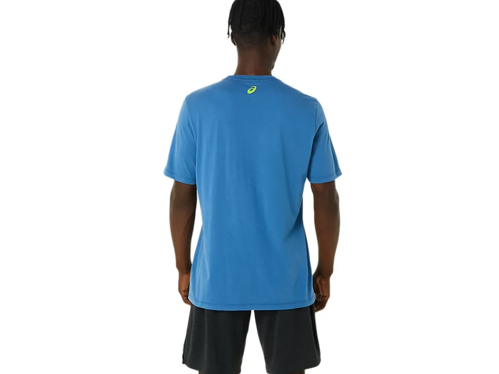 ASICS STRIPE SHORT SLEEVE TEE-Women T-Shirts & Tops|Extended Sizes