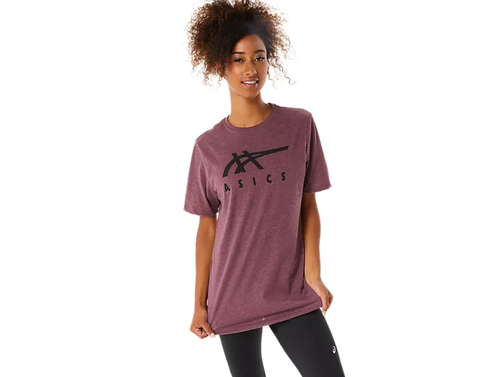 ASICS STRIPE SHORT SLEEVE TEE-Women T-Shirts & Tops|Valentine's Day
