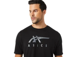 ASICS STRIPE SHORT SLEEVE TEE-Women T-Shirts & Tops|Extended Sizes