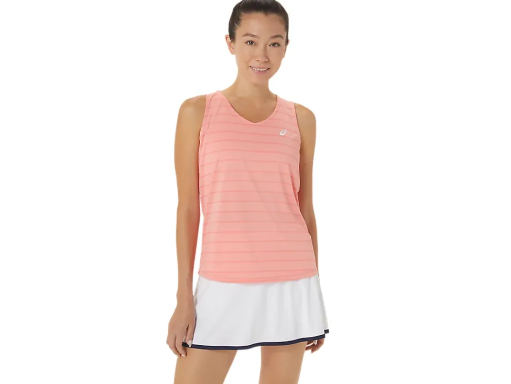 ASICS COURT STRIPE TANK-Women Pickleball|Tennis