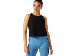 ASICS CROPPED LOGO JACQUARD TANK-Women T-Shirts & Tops