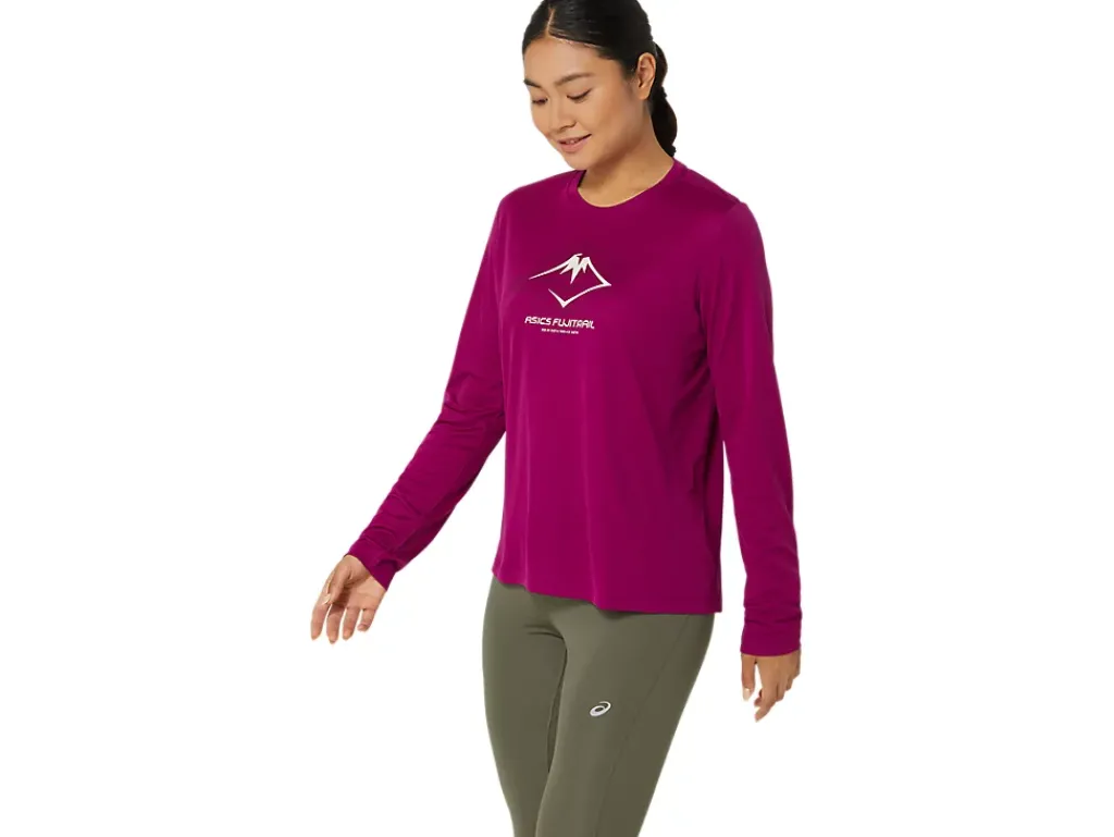 ASICS FUJITRAIL LOGO LONG SLEEVE TOP-Women Trail Running|T-Shirts & Tops