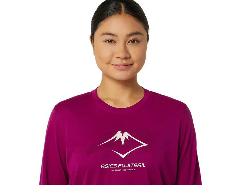 ASICS FUJITRAIL LOGO LONG SLEEVE TOP-Women Trail Running|T-Shirts & Tops