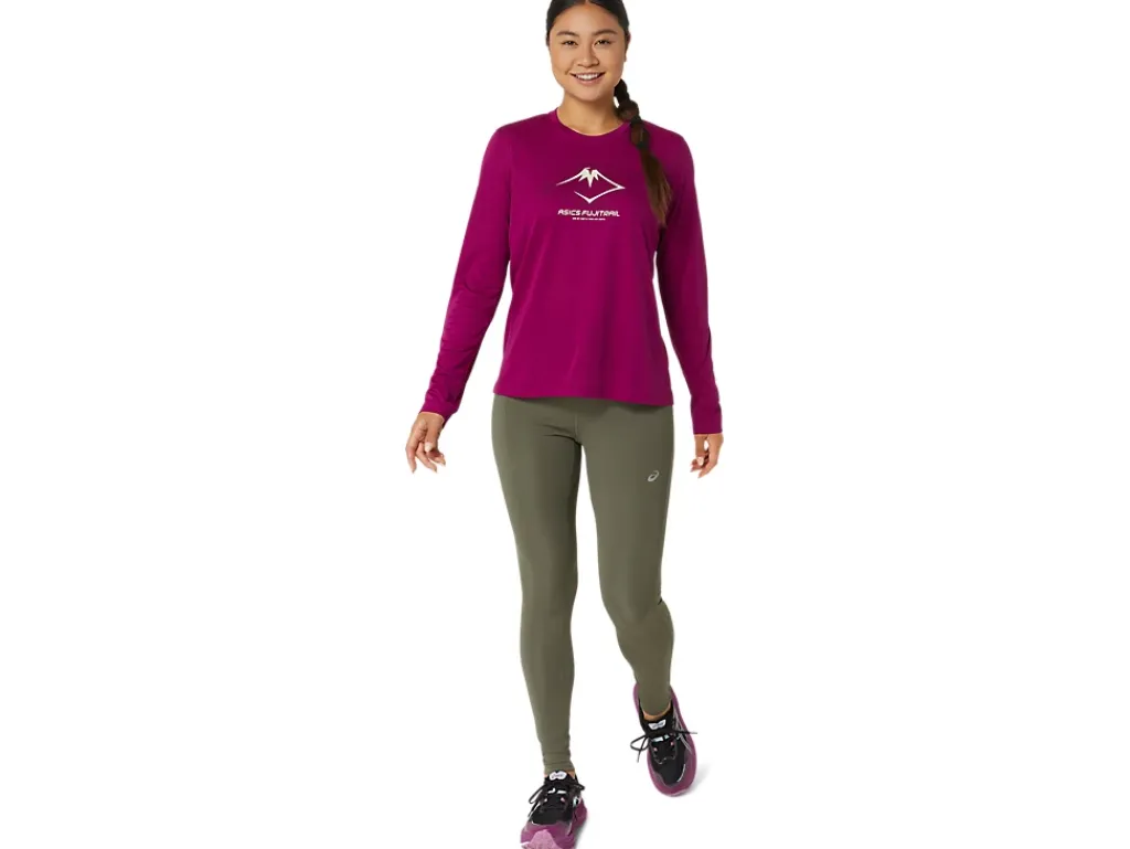 ASICS FUJITRAIL LOGO LONG SLEEVE TOP-Women Trail Running|T-Shirts & Tops