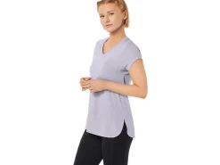 ASICS HEATHER VNECK TOP-Women Extended Sizes|T-Shirts & Tops