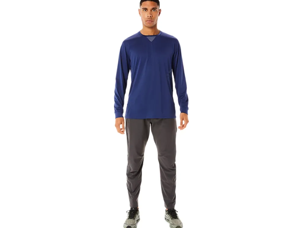 ASICS MEN ACTIBREEZE COOLING JACQUARD LONG SLEEVE TOP-Men T-Shirts & Tops|Semi-Annual Sale