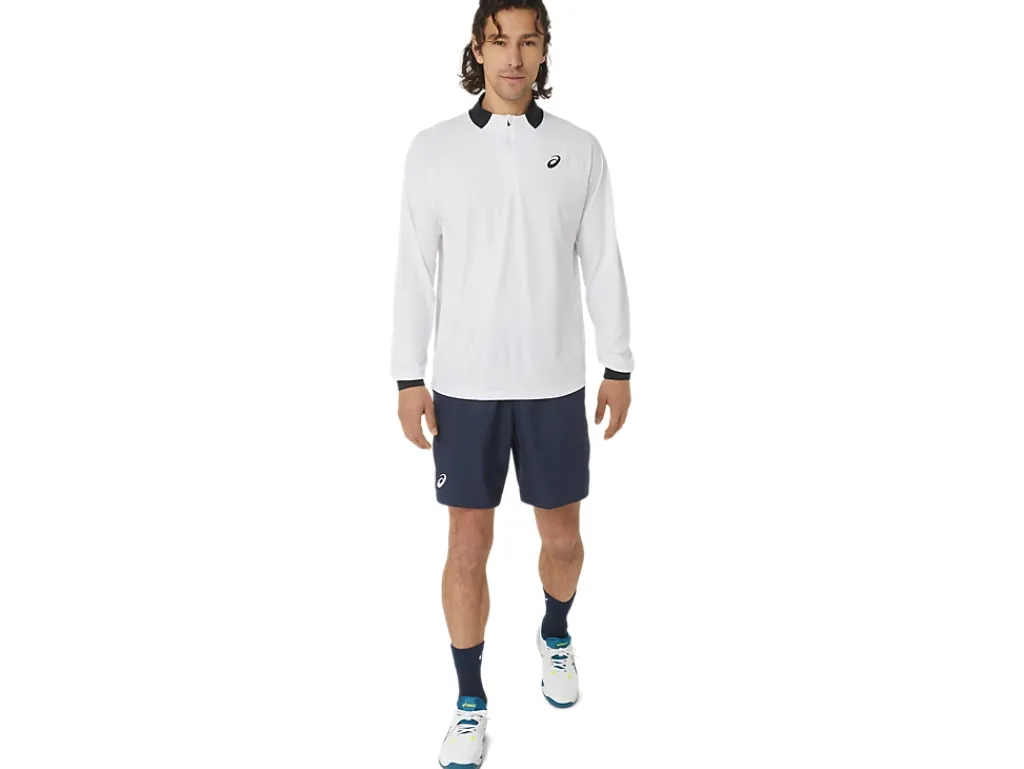 ASICS MEN COURT LONG SLEEVE 1/2 ZIP TOP-Men Tennis|Tennis