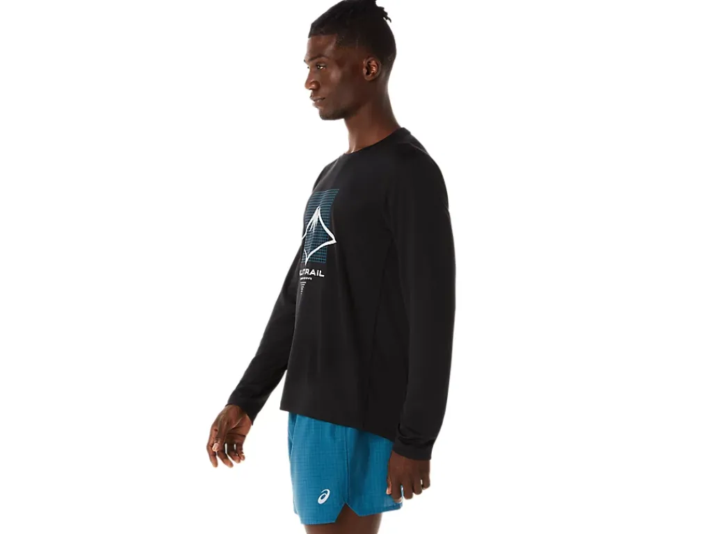 ASICS MEN FUJITRAIL LOGO LONG SLEEVE TOP-Men Trail Running|Trail Running