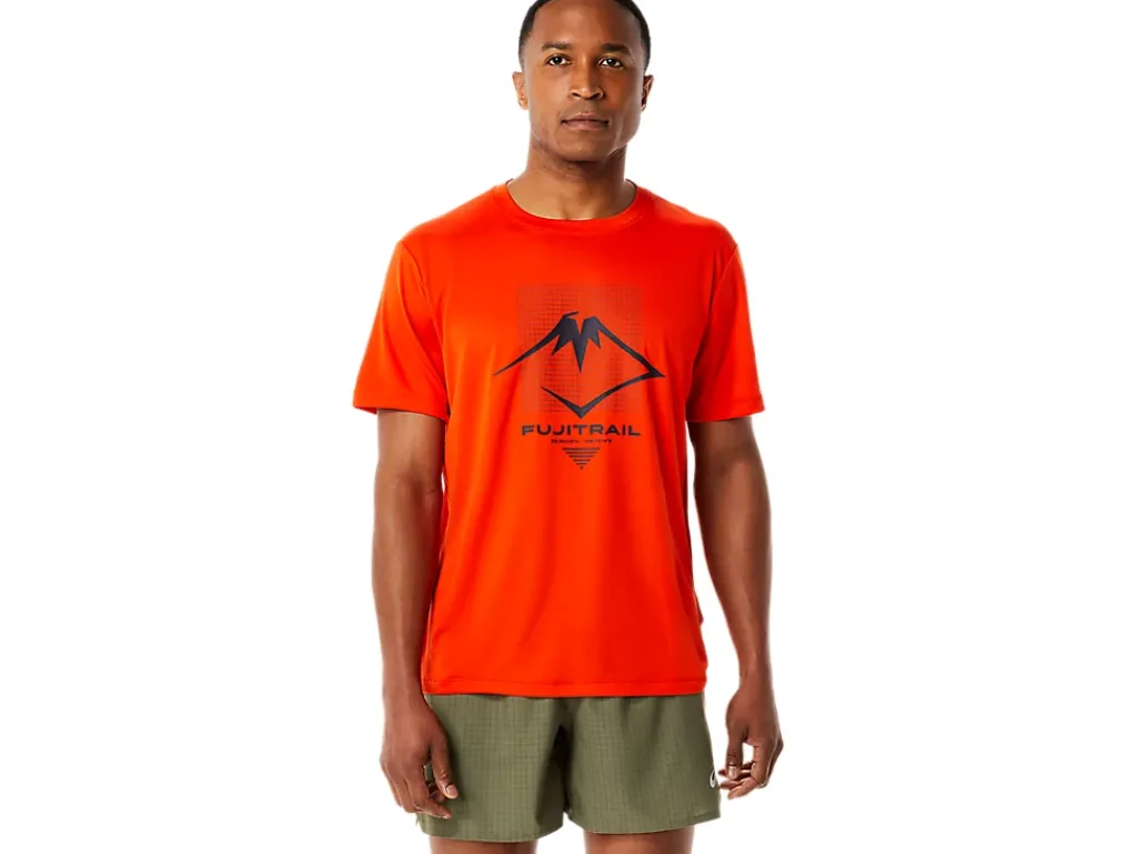 ASICS MEN FUJITRAIL LOGO SHORT SLEEVE TOP-Men Trail Running|Trail Running