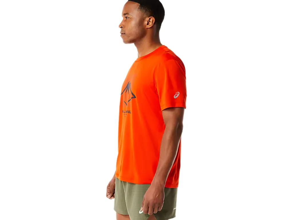 ASICS MEN FUJITRAIL LOGO SHORT SLEEVE TOP-Men Trail Running|Trail Running