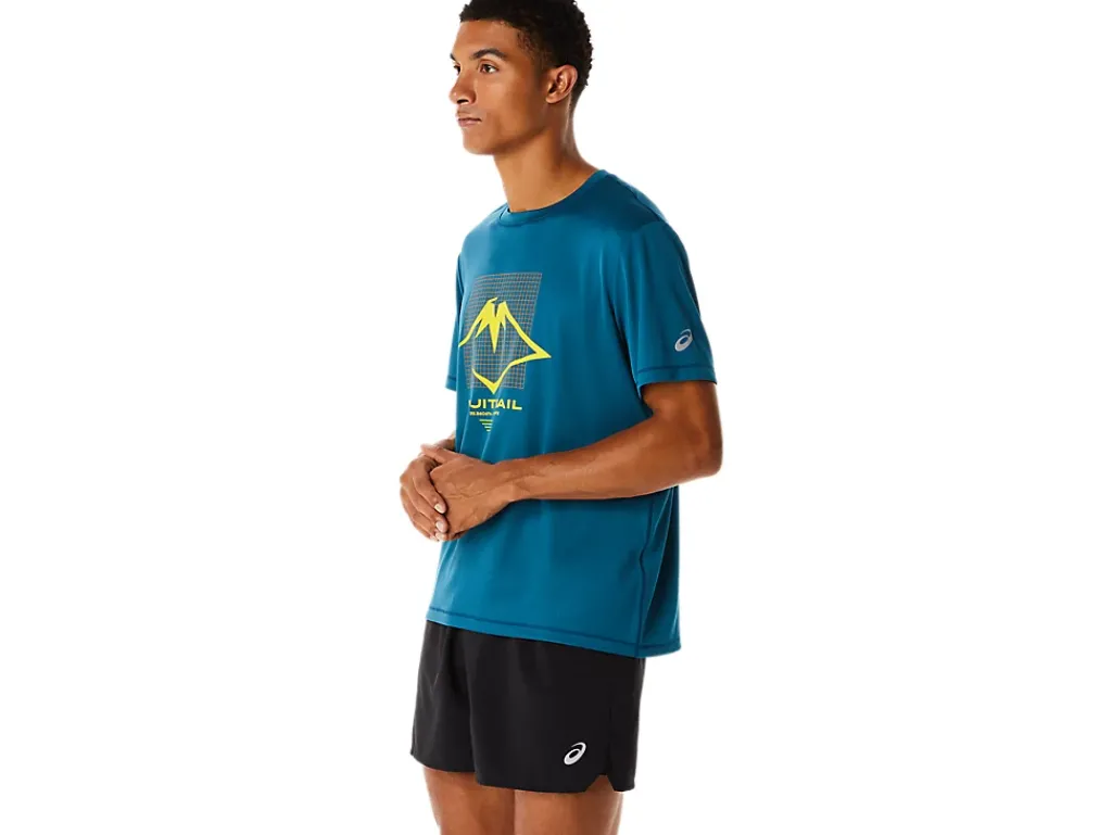 ASICS MEN FUJITRAIL LOGO SHORT SLEEVE TOP-Men Trail Running|Trail Running