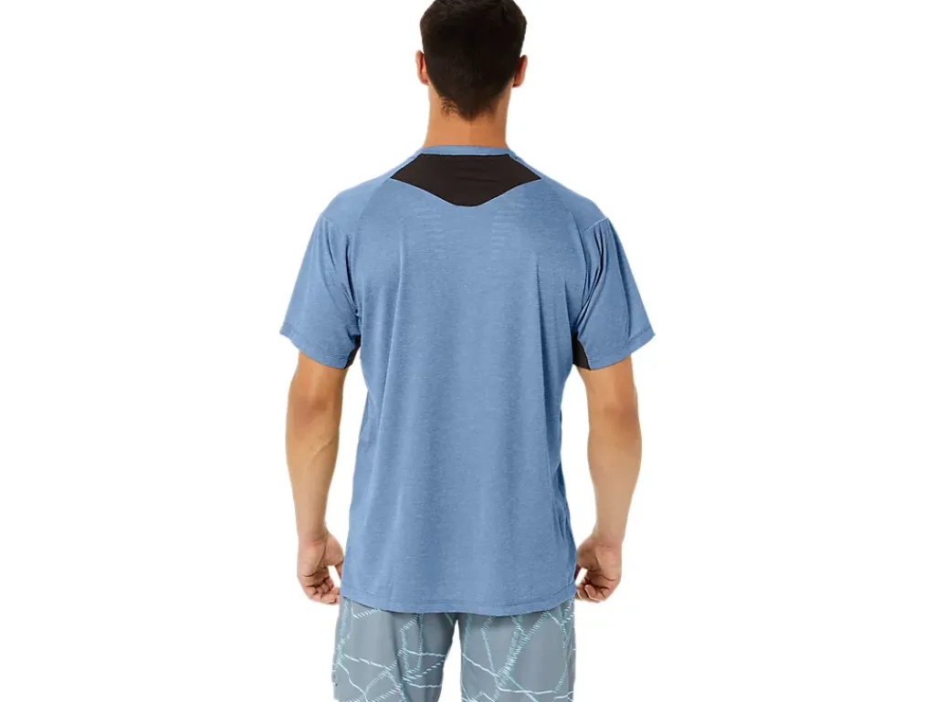 ASICS MEN GEL-COOL PRINT SHORT SLEEVE TOP-Men T-Shirts & Tops