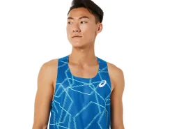 ASICS MEN LIGHT MESH SINGLET-Men T-Shirts & Tops