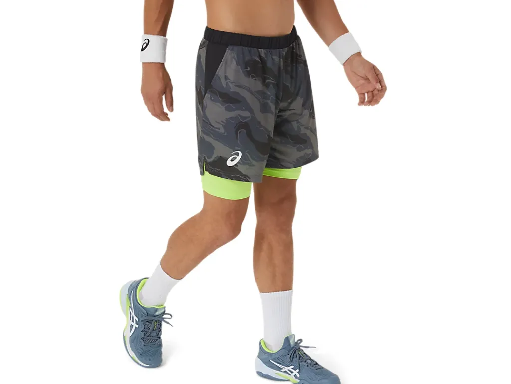 ASICS MEN MATCH GRAPHIC 7IN SHORT-Men Pickleball|Tennis