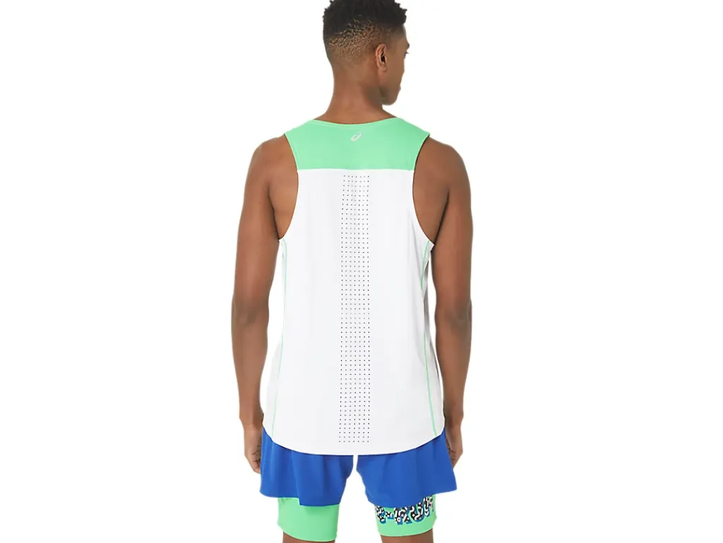 ASICS MEN NEW STRONG rePURPOSED RUN SINGLET-Men Extended Sizes|T-Shirts & Tops