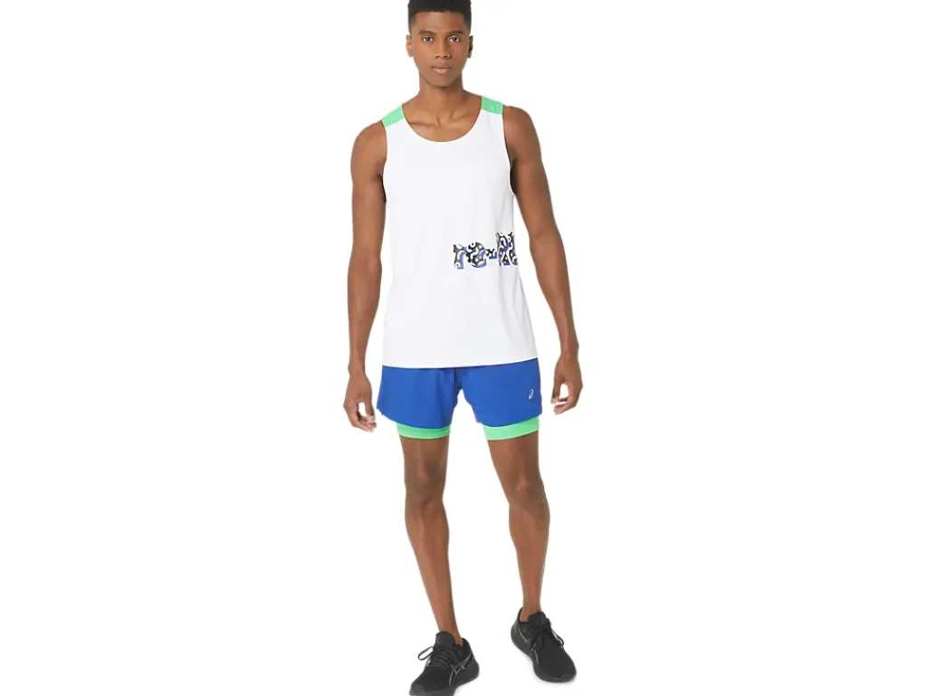 ASICS MEN NEW STRONG rePURPOSED RUN SINGLET-Men Extended Sizes|T-Shirts & Tops