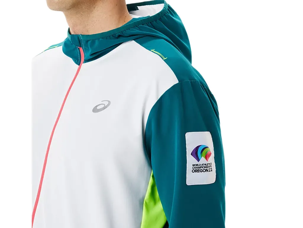 ASICS MEN READY-SET JACKET COLOR BLOCK WCH-Men Jackets & Outerwear