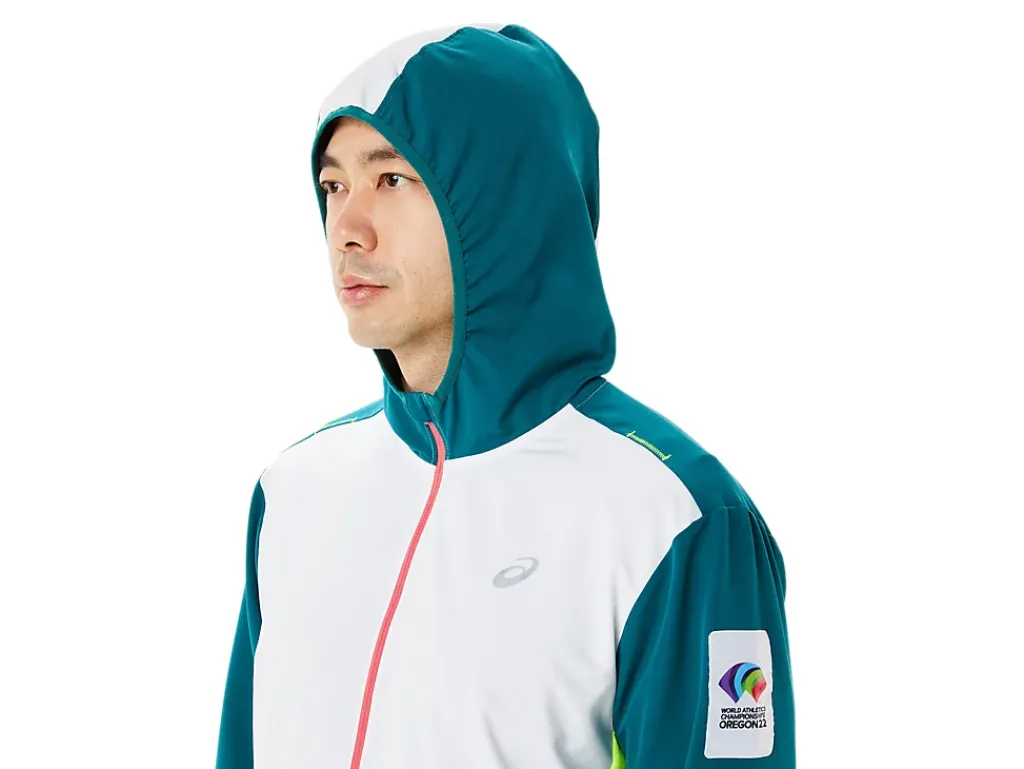 ASICS MEN READY-SET JACKET COLOR BLOCK WCH-Men Jackets & Outerwear