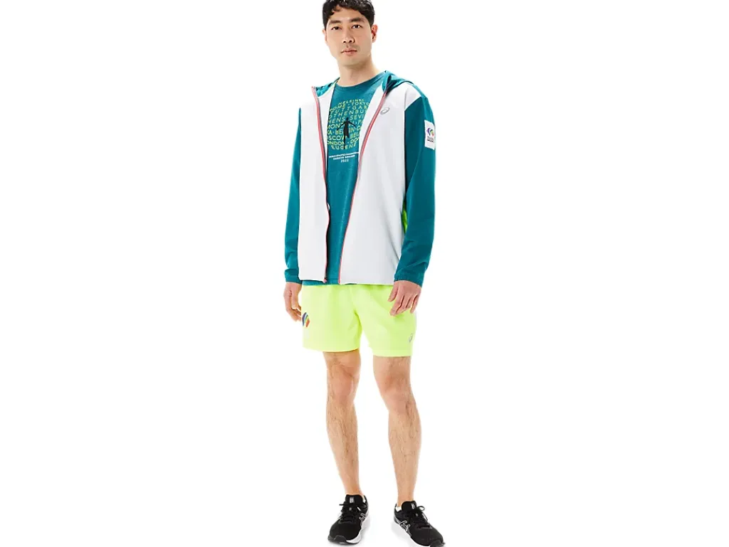 ASICS MEN READY-SET JACKET COLOR BLOCK WCH-Men Jackets & Outerwear