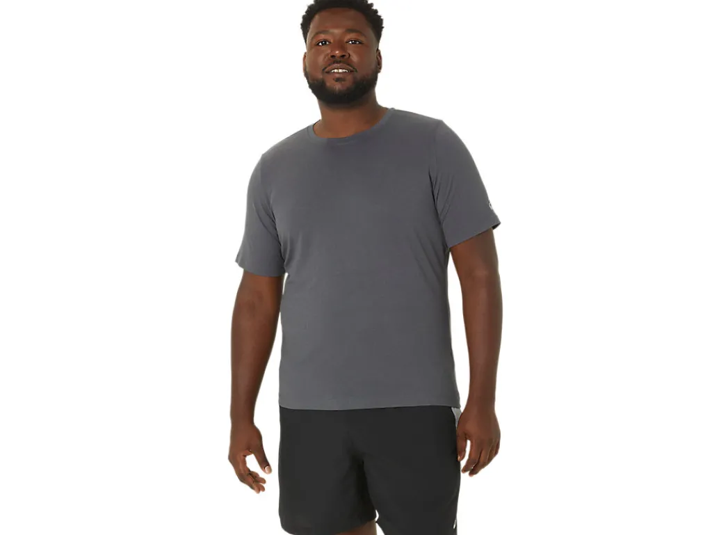ASICS MEN SHORT SLEEVE HTHR TECH TOP-Men Extended Sizes|T-Shirts & Tops