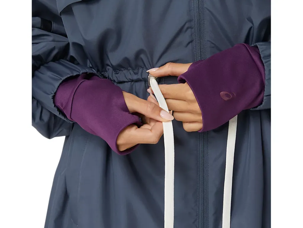 ASICS NAGINO WOVEN LONG JACKET-Women Jackets & Outerwear