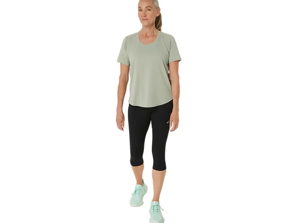 ASICS ROAD V-NECK SHORT SLEEVE TOP-Women T-Shirts & Tops