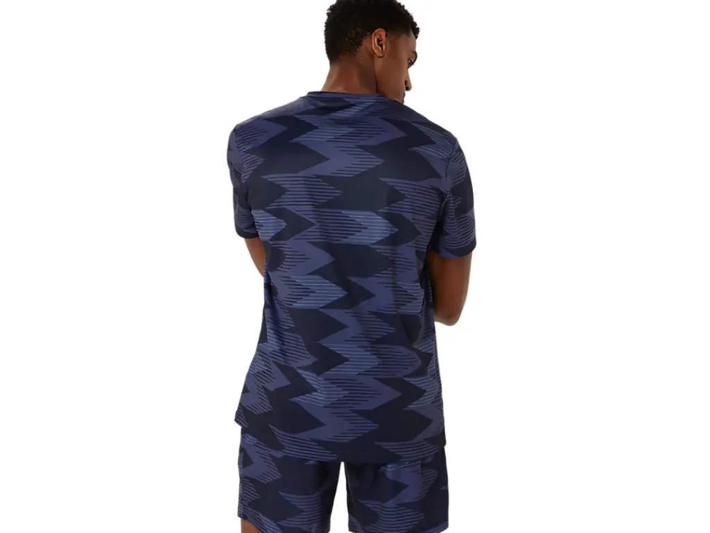 ASICS SEASONAL ALL OVER PRINT SHORT SLEEVE TOP-Men Training|T-Shirts & Tops