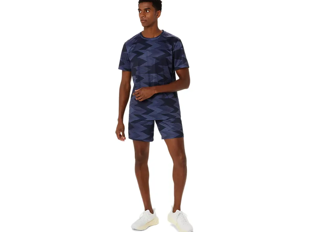 ASICS SEASONAL ALL OVER PRINT SHORT SLEEVE TOP-Men Training|T-Shirts & Tops