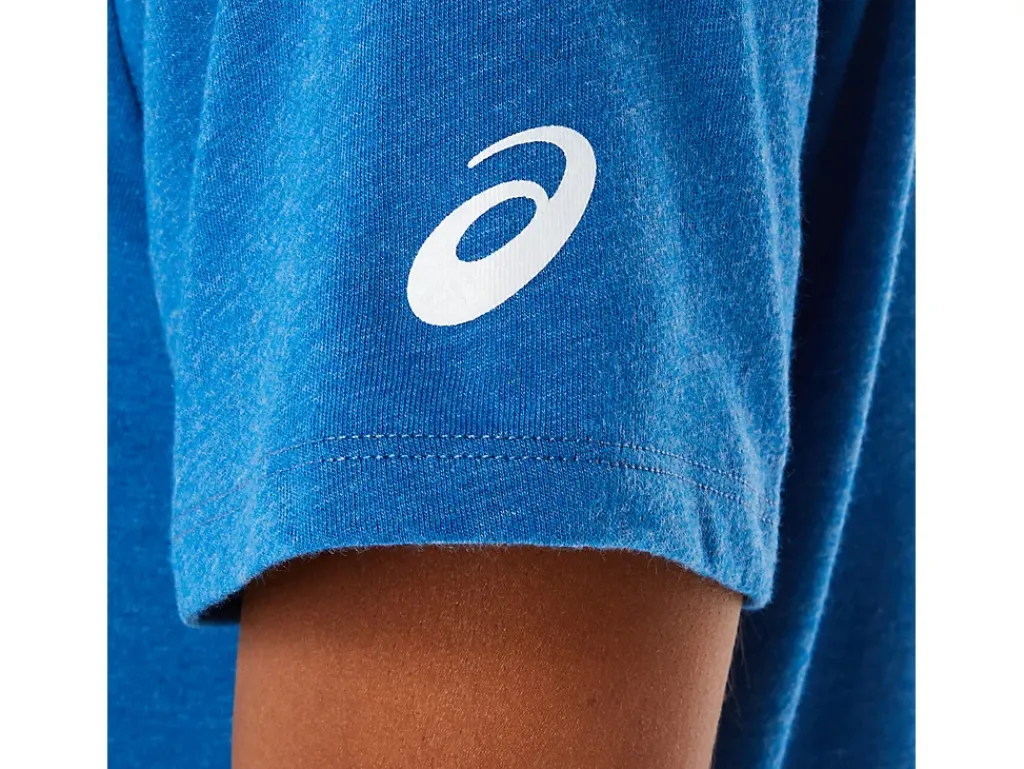 ASICS SHORT SLEEVE EST 1977 V-NECK TEE-Women T-Shirts & Tops