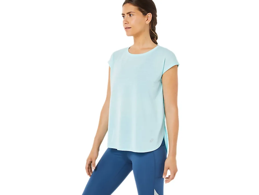 ASICS SLIT SHORT SLEEVE TOP-Women T-Shirts & Tops