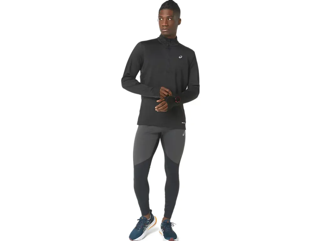 ASICS WINTER RUN 1/2 ZIP MID LAYER-Men T-Shirts & Tops